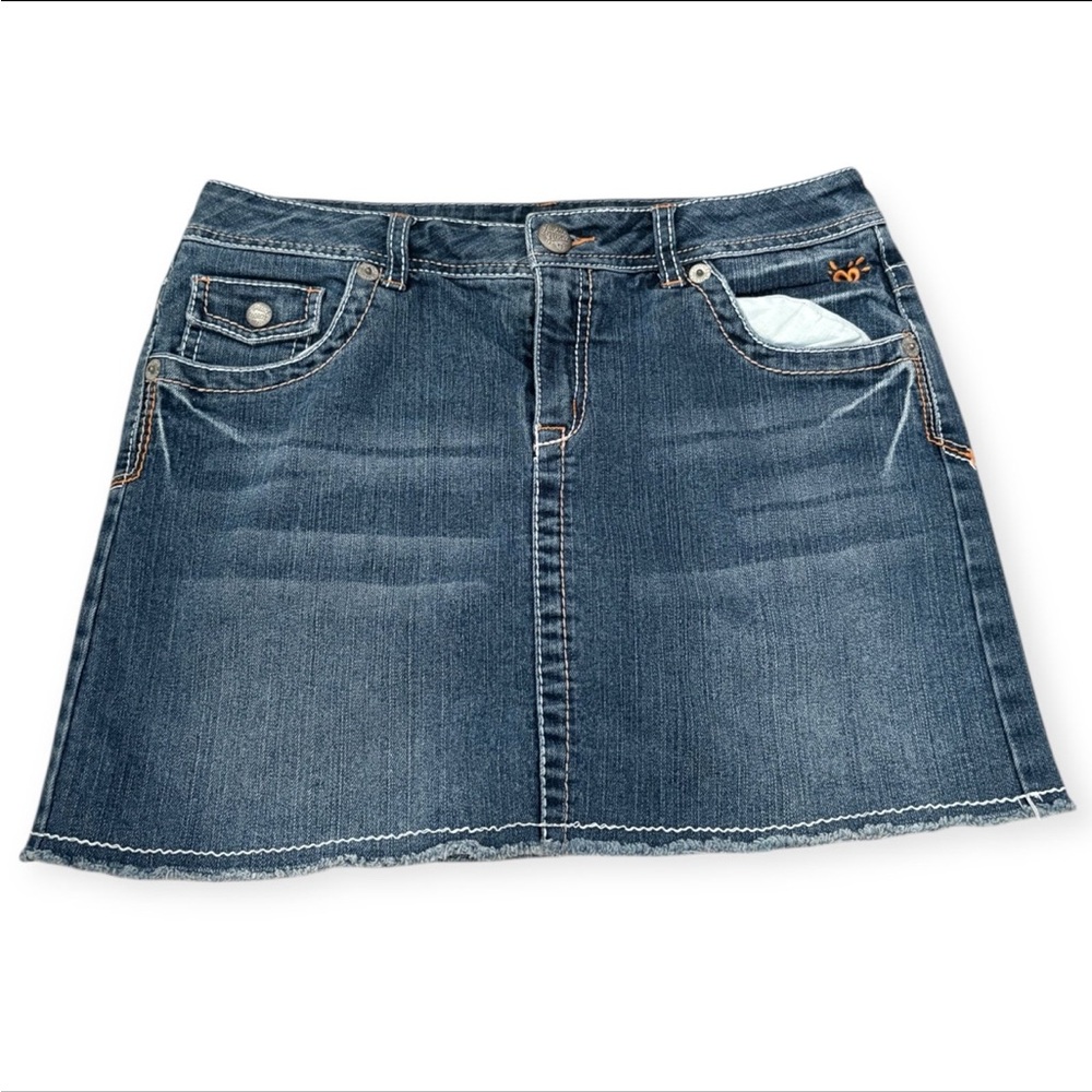 Justice denim skirt kids